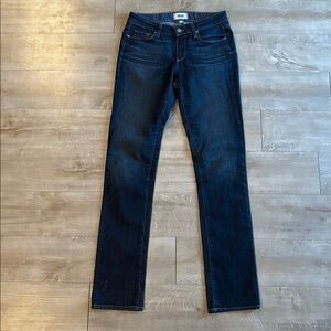 PAIGE Skyline Straight Jeans Dark Wash Size 26 *Measures 29x33*